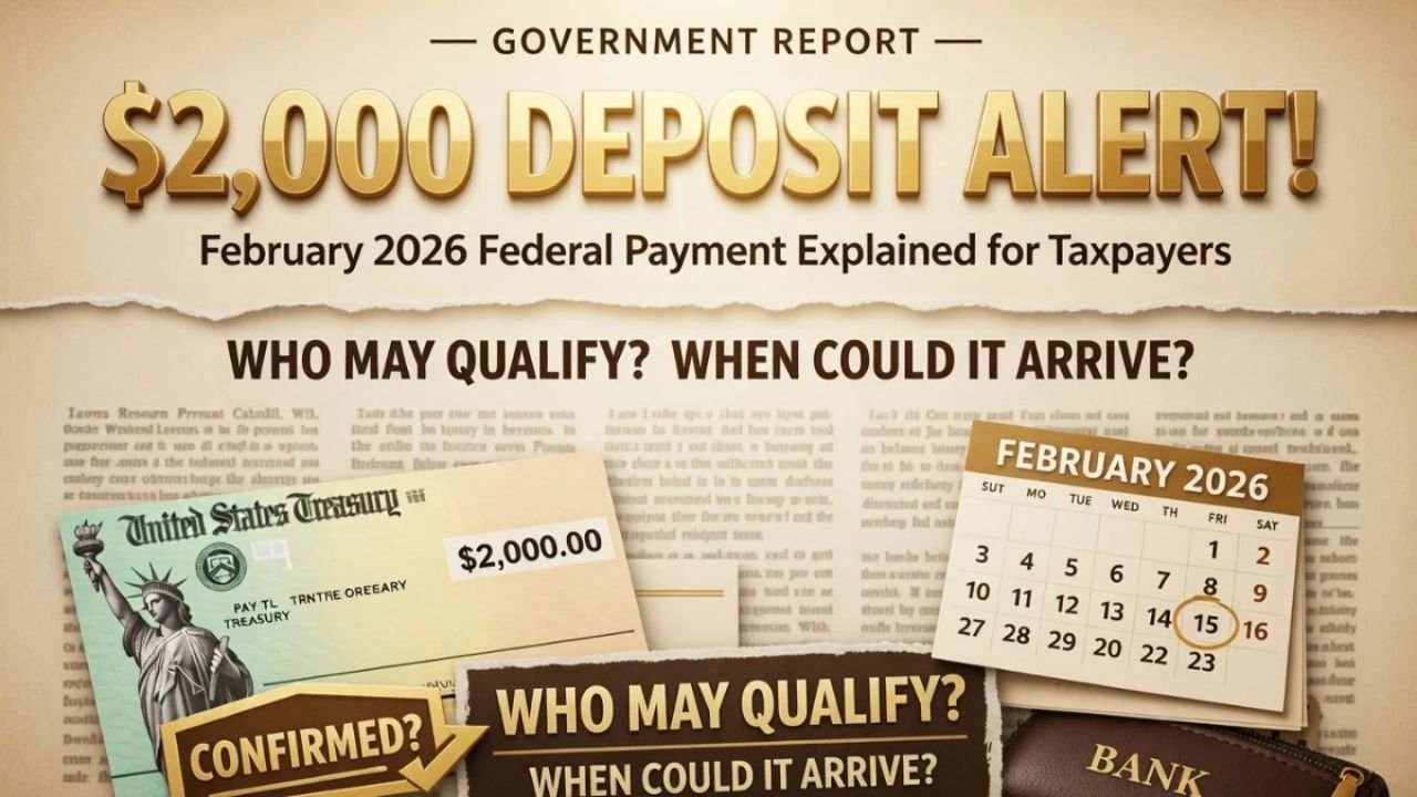 $2,000 Deposit Alert! February 2026 Federal Payment Explained for Taxpayers
