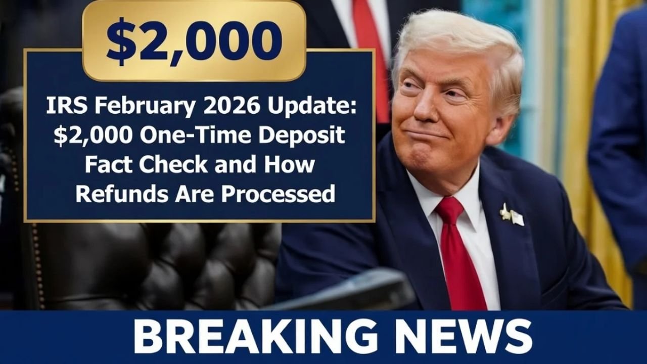 IRS February 2026 Update: $2,000 One-Time Deposit Fact Check and How Refunds Are Processed