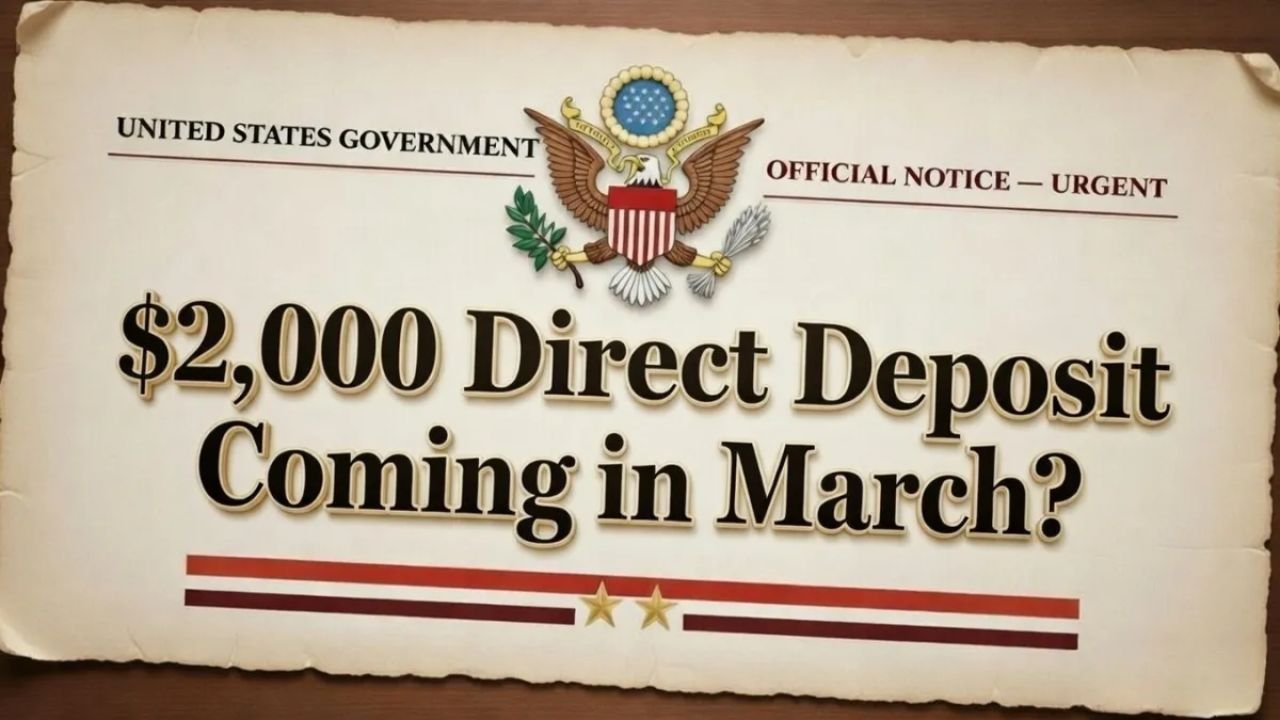 $2,000 Direct Deposit Coming in March 2026? Eligibility, Payment Dates & Fast Claim Tips